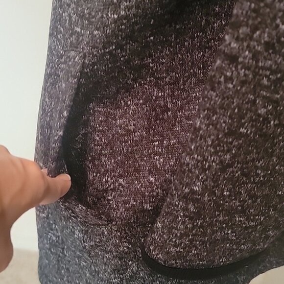 Banana Republic, Size M, Open Cardigan Jacket.  Gray with Black Trim, EUC - Picture 3 of 9